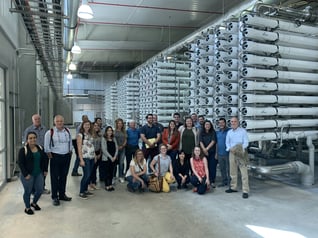 Students and water experts touring San Antonio Desal Plant 